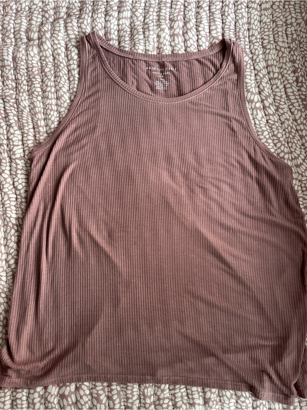 American Eagle Outfitters Ribbed Tank Top - Mauve